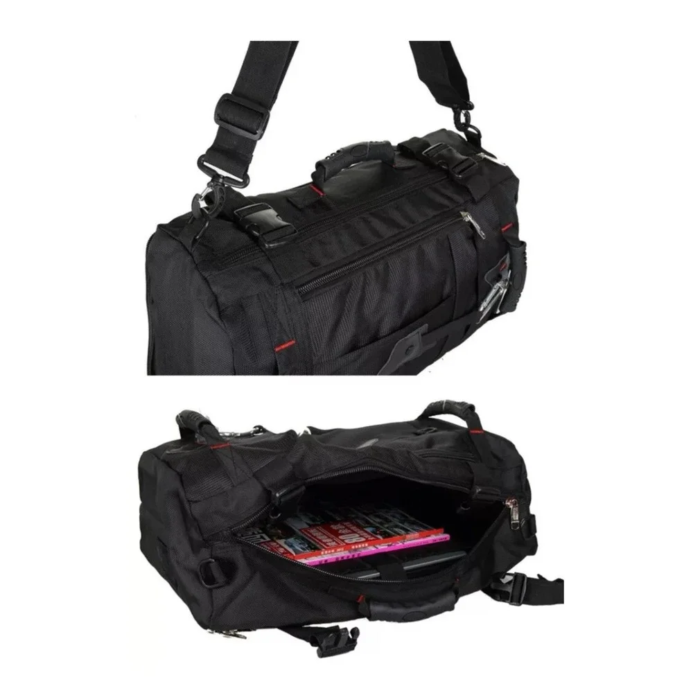 Whitzman Travel ‎ Carry On Backpack Durable Duffle-Large Black Waterproof